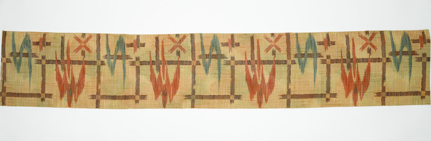 Renaras Artisan Grid Linen Table Runner | Renaras — silk table runner view 5