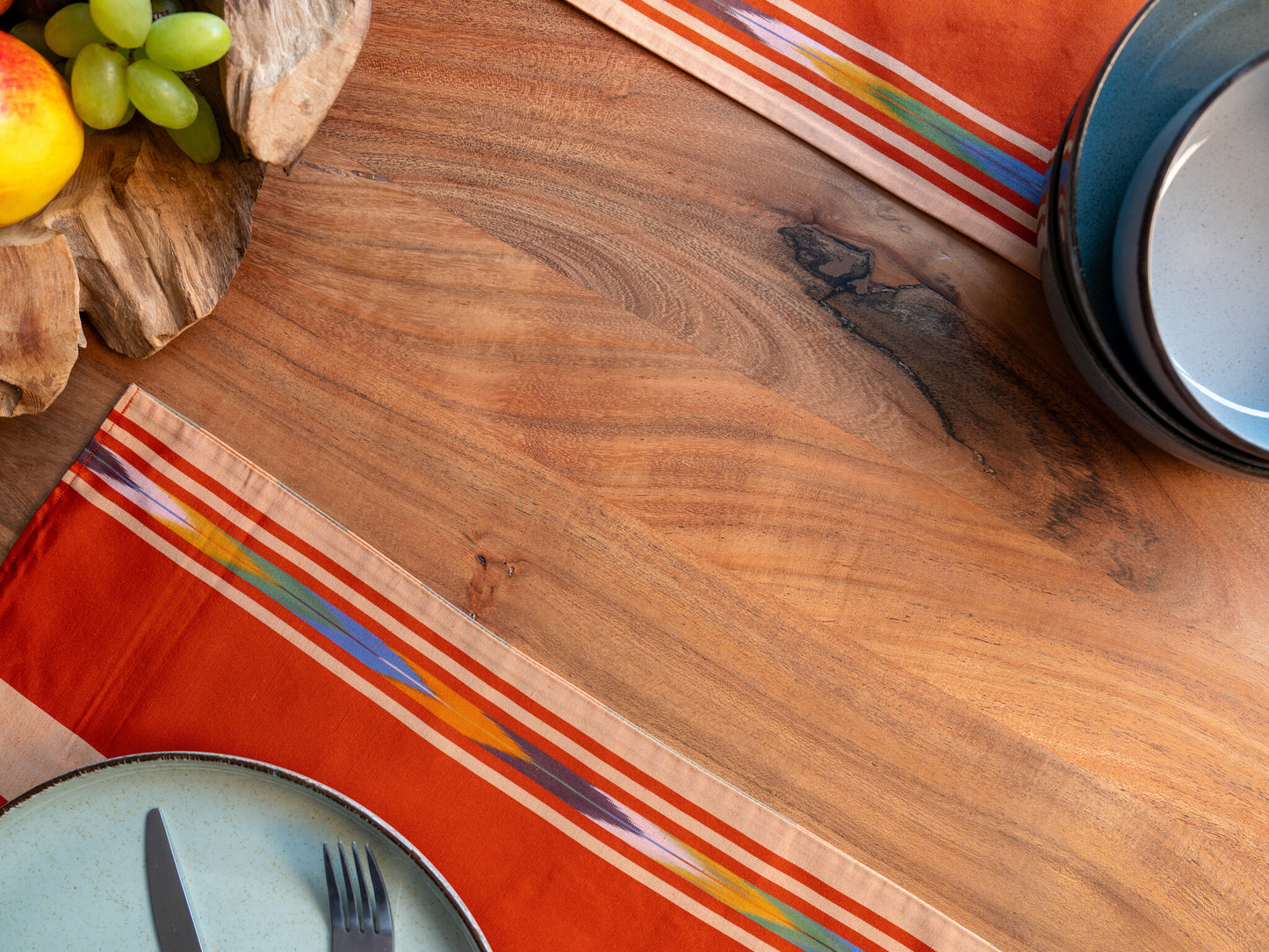 The Global Tapestry: Ikat & Flora Placemat