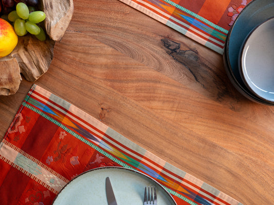 The Global Tapestry: Ikat & Flora Placemat