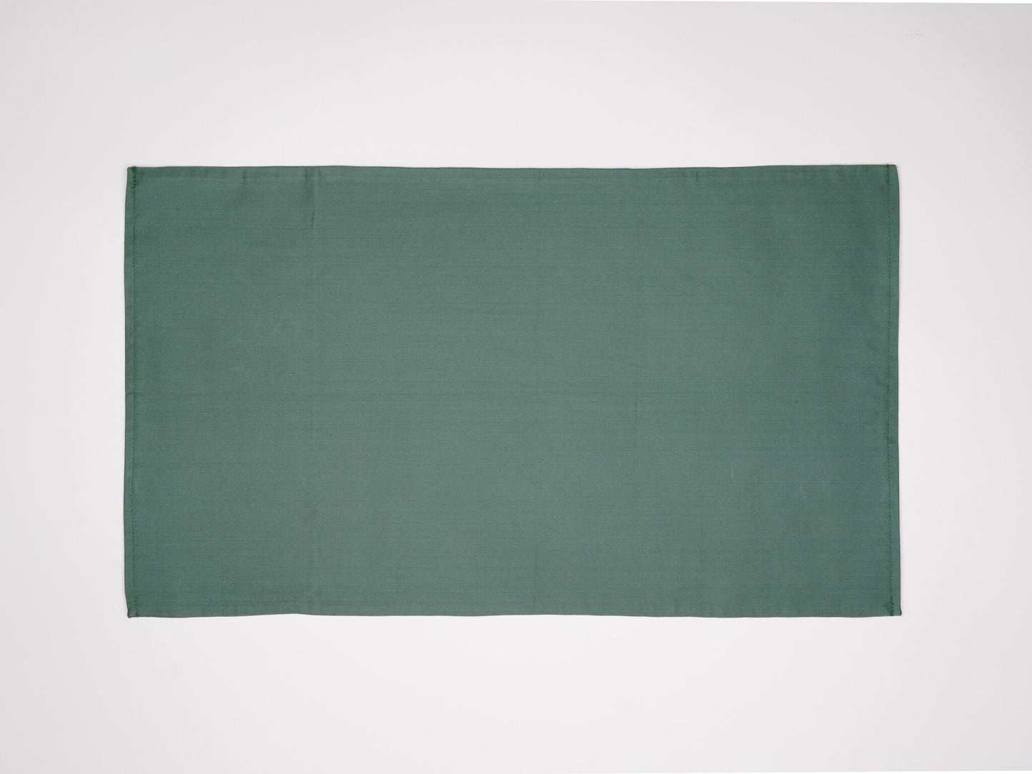 Japanese ceremonial silk placemat in deep hisui celadon jade — Renaras atelier