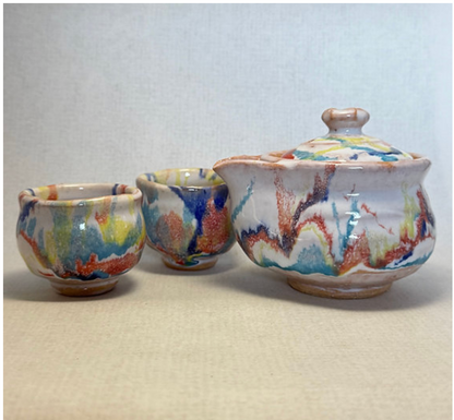 Hōhin Teapot Set — Hagi Ware by Taian Seki