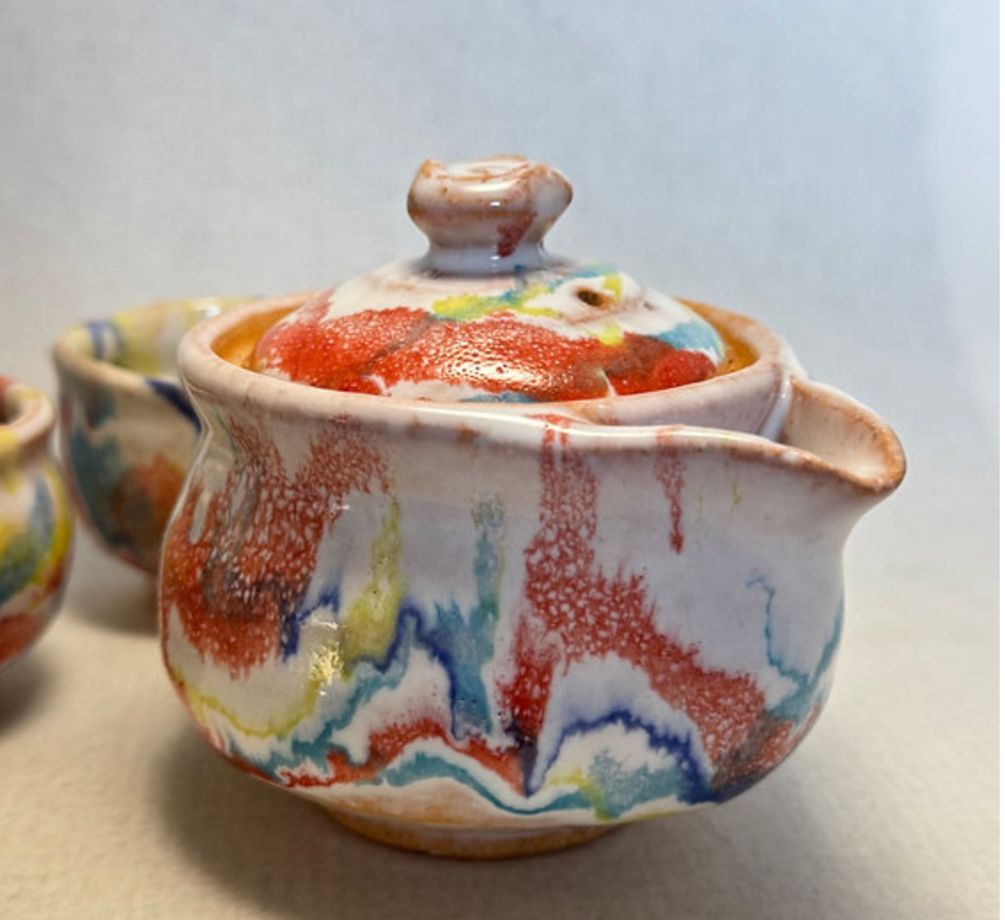 Hōhin Teapot Set — Hagi Ware by Taian Seki