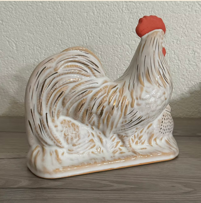 Chicken Ornament — Hagi Ware by Tenryū