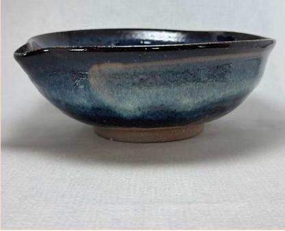 Ao-Hagi Blue Serving Bowl — Hagi Ware by Seigan Yamane