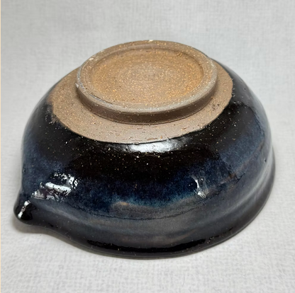 Ao-Hagi Blue Serving Bowl — Hagi Ware by Seigan Yamane