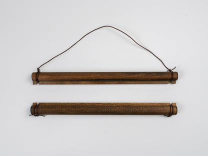 Le cintre Kakejiku | Ensemble de tiges de suspension pour tapisserie de soie japonaise