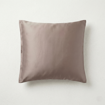 Japanese ceremonial silk lumbar pillow with kumo no niwa cloud garden motif in coral and gold — Renaras atelier