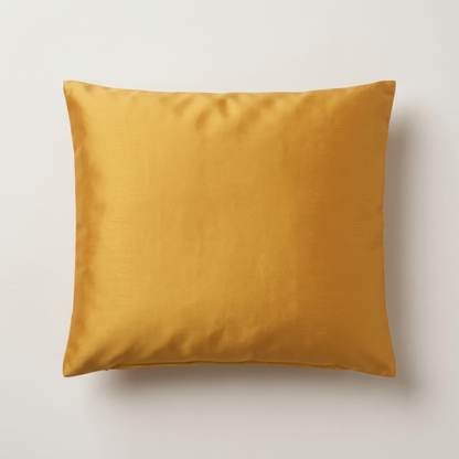 Japanese ceremonial silk lumbar pillow with tenshō seal script in gold and multicolour — Renaras atelier