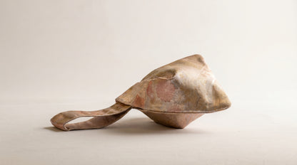 Japanese Ceremonial Silk Knot Bag – The Ōgi to Hana, Patchwork of Classical Motifs in Cream and Dusty Pastels